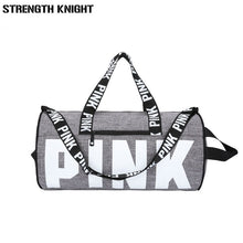 Load image into Gallery viewer, 2019 Women Travel Duffle Fashion Pink Letter Handbags Large Capacity Travel Totes Waterproof Beach Bag Shoulder Bag