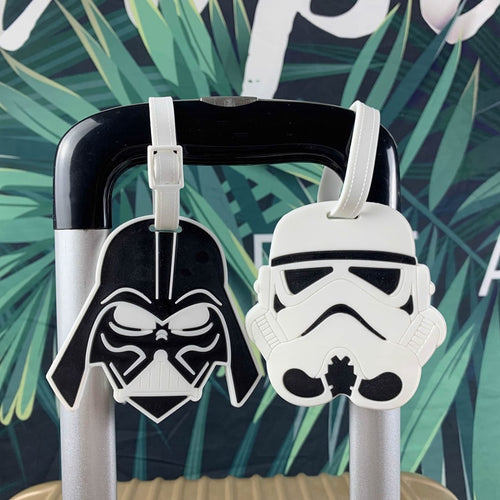 Cartoon Star Wars Luggage Tags Silica Gel Suitcase Kawaii Accessories ID Addres Holder Portable Travel Baggage Boarding Cartoon