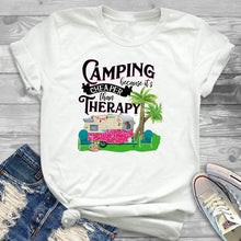 Load image into Gallery viewer, Women Shirt Adventure Camping  Travel Ladies Female Clothing T Womens Clothes T-shirt Graphic Short Sleeve Printed Top Tshirt