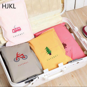 Travel Foldable Storage Bags Fashion Organizer Bag for Clothing Underwear Socks Shoes with Zipper Storage Bag Travel Accessories