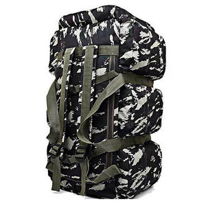 90L Large Capacity Men's Travel Bags Canvas Military Tactical Backpack Waterproof Hiking Climbing Camping Rucksack Bags XA216K