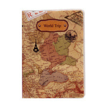 Load image into Gallery viewer, PVC Flat Printing World Map Passport Holder Travel Card Case Document Cover Air Travel Accessory