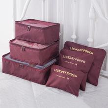 Load image into Gallery viewer, 8pcs 6pcs Travel Home Clothes Quilt Blanket Storage Bag Set Shoes Partition Tidy Organizer Wardrobe Suitcase Pouch Packing Cube