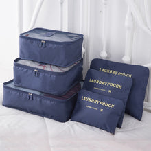 Load image into Gallery viewer, 8pcs 6pcs Travel Home Clothes Quilt Blanket Storage Bag Set Shoes Partition Tidy Organizer Wardrobe Suitcase Pouch Packing Cube