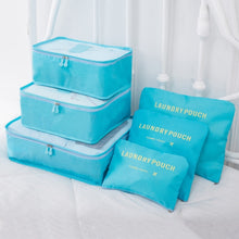 Load image into Gallery viewer, 8pcs 6pcs Travel Home Clothes Quilt Blanket Storage Bag Set Shoes Partition Tidy Organizer Wardrobe Suitcase Pouch Packing Cube
