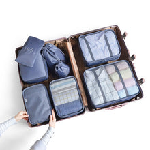 Load image into Gallery viewer, 8pcs 6pcs Travel Home Clothes Quilt Blanket Storage Bag Set Shoes Partition Tidy Organizer Wardrobe Suitcase Pouch Packing Cube