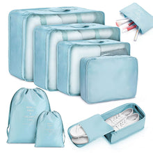 Load image into Gallery viewer, 8pcs 6pcs Travel Home Clothes Quilt Blanket Storage Bag Set Shoes Partition Tidy Organizer Wardrobe Suitcase Pouch Packing Cube