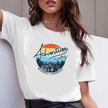 Load image into Gallery viewer, Women Clothes Print No Wander Lost Travel Print Summer Tshirt Printed Women Shirt T Female T-shirt Top Casual Woman Tee