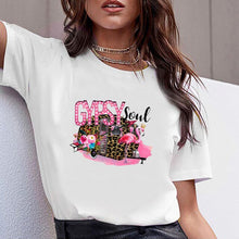 Load image into Gallery viewer, Women Clothes Print No Wander Lost Travel Print Summer Tshirt Printed Women Shirt T Female T-shirt Top Casual Woman Tee