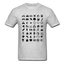 Load image into Gallery viewer, Travel Icon T-Shirt Summer Traveller Backpacking Global World Tee Iconspeak New T Shirts Unisex Funny Tops Tee Shirt For Men