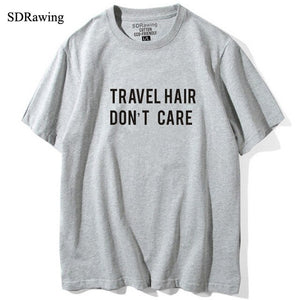 Travel Hair Dont Care T shirt Road Trip Tee Wanderlust Tee Streetwear Messy Hair Dont Care Gifts for Her cotton tops