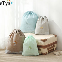 Load image into Gallery viewer, eTya Travel Accessories Luggage Packing Cube Bag Case Drawstring Classified Organizers For Cloth Shoes Bra Toiletry Cosmetic