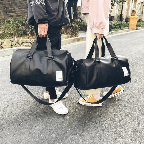 Women Men Unisex Travel Bag Handbag Beach Shoulder Bag Crossbody Bag PU Large Capacity Fashion Couples Duffel Package HOT SALE