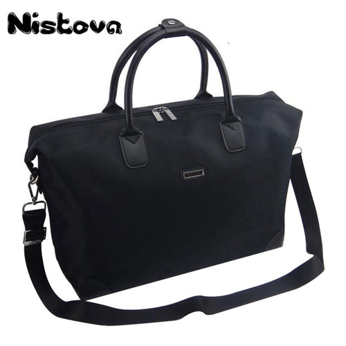 Nistova Waterproof Handbag Women Duffel Travel Tote Oxford Jacquard Travel Bag Weekend Bag Large Capacity Overnight Bag