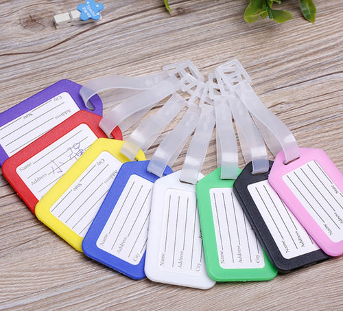 2PCS/Lot Travel Accessories Luggage Tag Suitcase ID Address Holder Baggage Boarding Tags Portable Label High Quality Wholesale