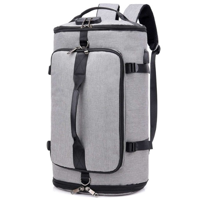 Men Traveling Bag Nylon Back Bag Men Shoes Travel Backpack Sport Bag Backpack Multifunction Tote Gym Bags For Shoes Storage