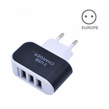 Load image into Gallery viewer, EU/US Plug Charger Station 3 Port USB Charge Charger Travel AC Power Chargers Adapter For Travel Accessories