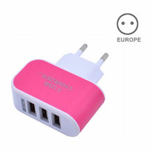 Load image into Gallery viewer, EU/US Plug Charger Station 3 Port USB Charge Charger Travel AC Power Chargers Adapter For Travel Accessories