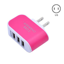 Load image into Gallery viewer, EU/US Plug Charger Station 3 Port USB Charge Charger Travel AC Power Chargers Adapter For Travel Accessories