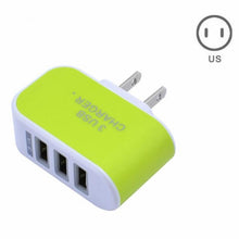 Load image into Gallery viewer, EU/US Plug Charger Station 3 Port USB Charge Charger Travel AC Power Chargers Adapter For Travel Accessories