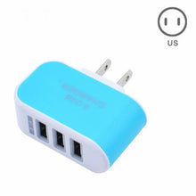 Load image into Gallery viewer, EU/US Plug Charger Station 3 Port USB Charge Charger Travel AC Power Chargers Adapter For Travel Accessories